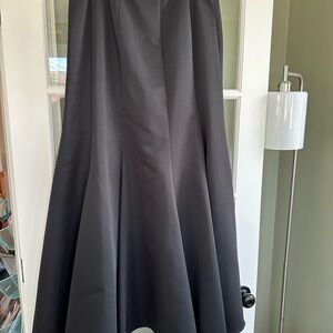 Elegant Black A-Line Skirt